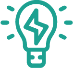 Symbol Full Service Leistungen – Glühbirne